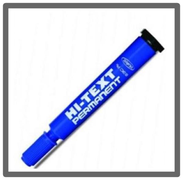 Hı-Text Permanent Kalem Yuvarlak Uç Mavi - 3 adet - Image 1