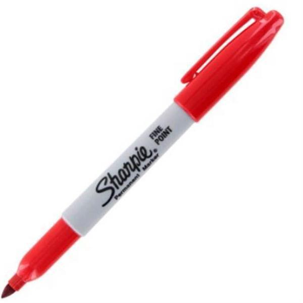 Sharpie Fine Permanent Markör Kalem Kırmızı - 2 adet - Image 1