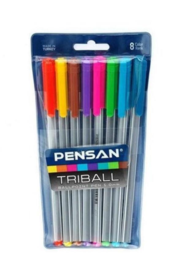 Pensan Triball Renkli Kalem 8Li - 3 paket - Image 1