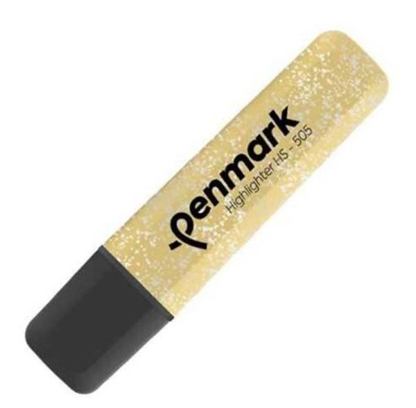 Penmark Metalik Simli Fosforlu Kalem Altın - 3 adet - Image 1