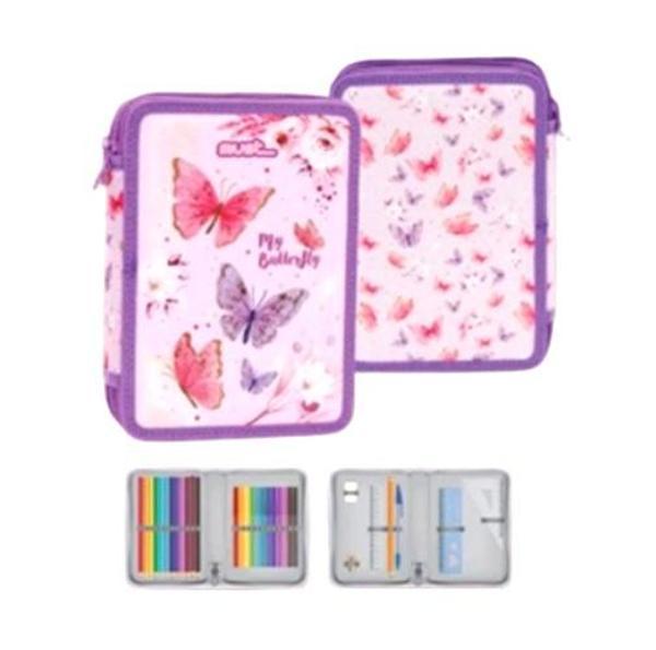 Diakakiç Çift Katlı Kalemlik İçi Dolu My Butterfly - Image 1