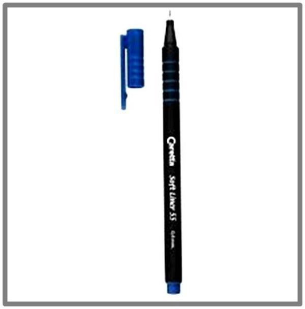 Caretta Soft Liner Renkli Kalem Koyu Mavi 6 adet - Image 1