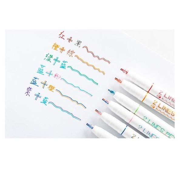 Yuguang Fineliner Renkli Kalem 2 Renk Uçlu Seti 6Lı - Image 1