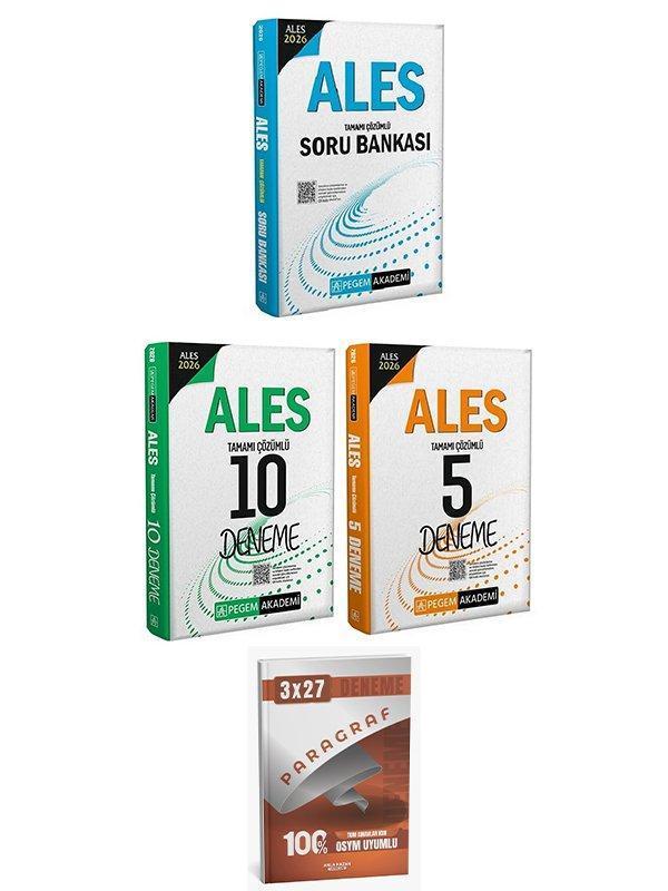 Pegem 2026 ALES Soru Bankası + 10+5 Deneme 3 lü Set AnlaKazan Paragraf - Pegem Akademi Yayıncılık - Image 1