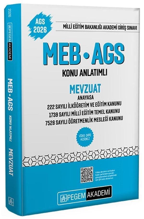 Pegem 2026 MEB-AGS Mevzuat Konu Anlatımlı Pegem Akademi Yayınları - Pegem Akademi Yayıncılık - Image 1