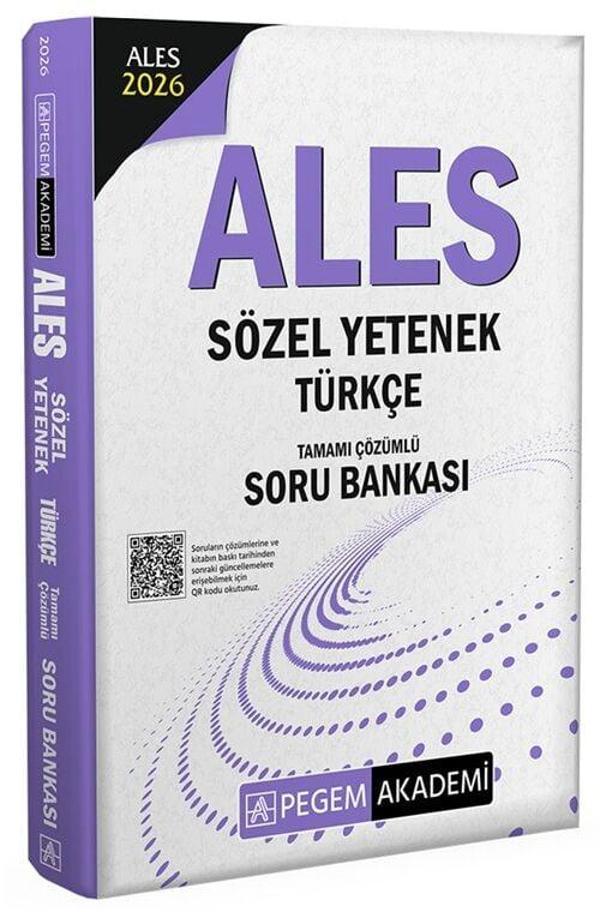 Pegem 2026 ALES Sözel Yetenek Türkçe Soru Bankası Çözümlü Pegem Akademi Yayınları - Pegem Akademi Yayıncılık - Image 1