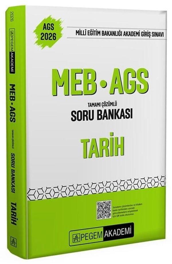 Pegem 2026 MEB-AGS Tarih Soru Bankası Çözümlü Pegem Akademi Yayınları - Pegem Akademi Yayıncılık - Image 1