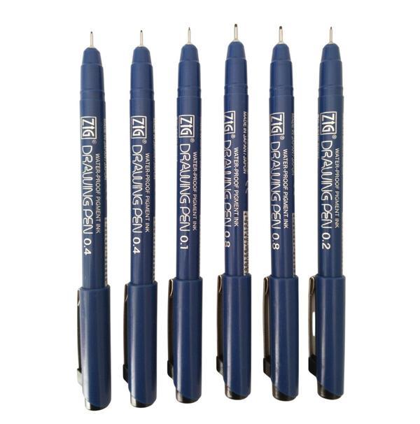 Zig Drawing Pen Çizim Kalem seti-Set 6 Kalem - Image 1