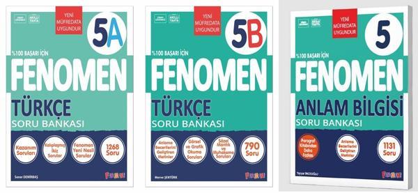 Fenomen Okul 2025 5. Sınıf Türkçe A + B + Anlam Bilgisi Seti 3 Kitap Güncel Müfredat - Fenomen Yayıncılık - Image 1
