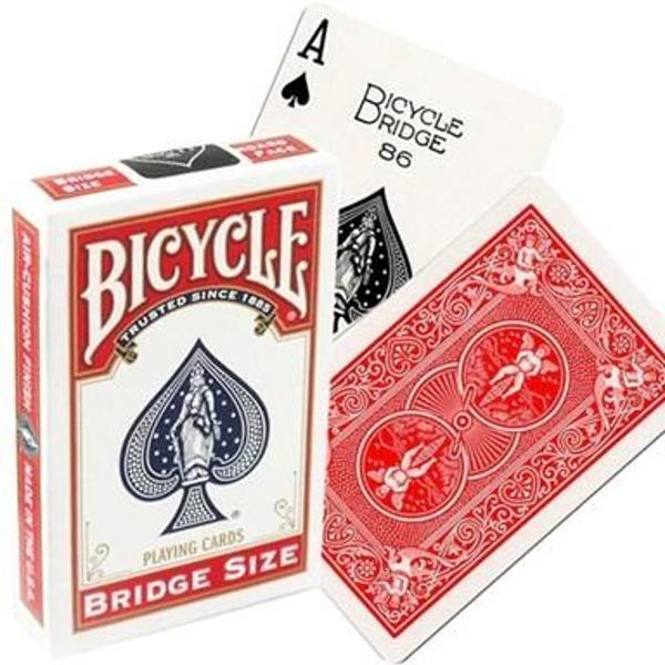 Bicycle Rider Back Bridge Size Red Kırmızı Briç Oyun Kağıdı iskambil Kartları Destesi - Image 1