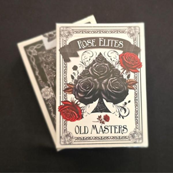 Bicycle Rose Elites - Old Masters (Black) Marked Deck işaretli Oyun Kağıdı iskambil Kartları Destesi - Image 1