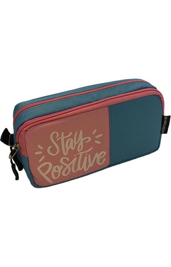 Bear&Deer Positive Çift Gözlü Kalemlik BD-KCS200 - Image 1