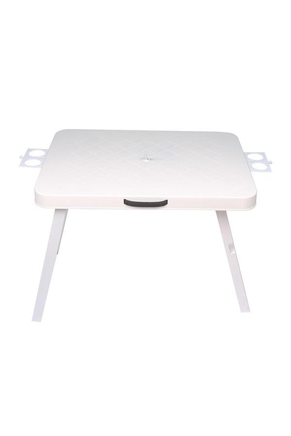 Pikas Büyük Boy Katlanabilir Taşıma Kulplu Portatif Plastik Kamp Ve Balkon Sehpası ( 68X48X55 cm ) - Image 1