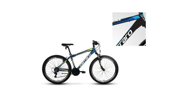 CARRARO SPEED 260 ERKEK DAĞ BİSİKLETİ 410H V 26 JANT 21 VİTES MAT SİYAH MAVİ KOYU MAVİ - Image 1