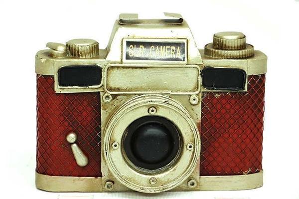 Dekoratif Metal Fotoğraf Makinesi C0264 - Image 1