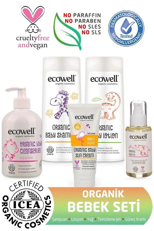 Ecowell Organik Bebek Bakım Seti ( 5 Ürün) - Image 1