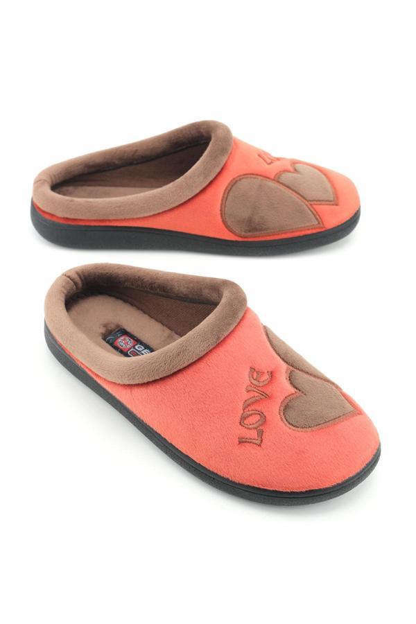 Gezer Kadın Kışlık Nakışlı Tasarım Havlu Kumaş PU Taban Rahat Ev Bahçe Gondol Terlik - Image 1