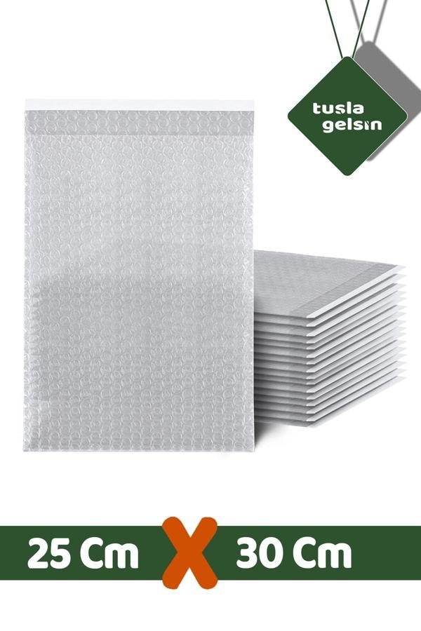Tuşla Gelsin 25X30+5Cm 50 Adet Bantlı Balonlu Patpat Naylon Torba Pıtpıt Poşet - Image 1