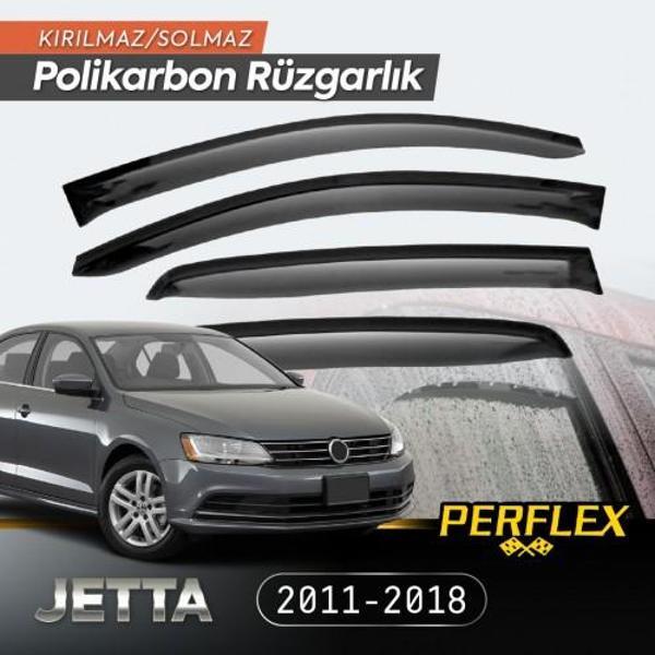 VW Jetta 2011-2018 Cam Rüzgarlığı V2 Mugen - Image 1