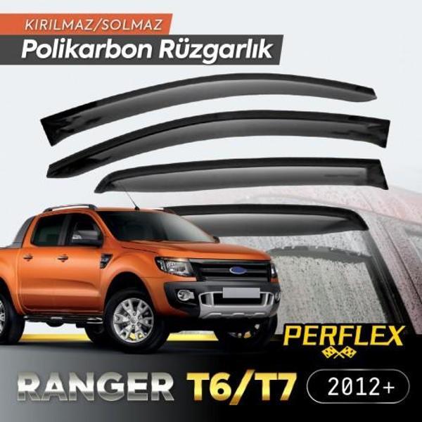 Ford Ranger T6-T7 Geniş Tip 2012+ Cam Rüzgarlığı V2 Düz - Image 1