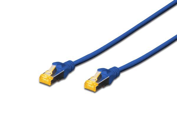 Beek CAT 6A SFTP/PIMF ((Pairs In Metal Foil) Patch Kablosu, LSZH, 2 metre, AWG 26, Mavi Renk - Image 1