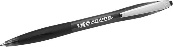 Bic Atlantis 1.0mm Basmalı Tükenmez Kalem Siyah 12 Adet - Image 1