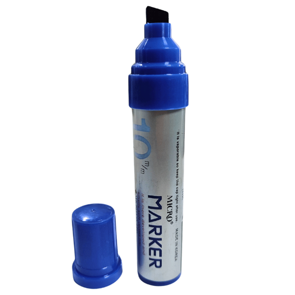 Mikro Markör Permanent 10mm Kesik Uçlu Mavi MMP-1001 - Image 1