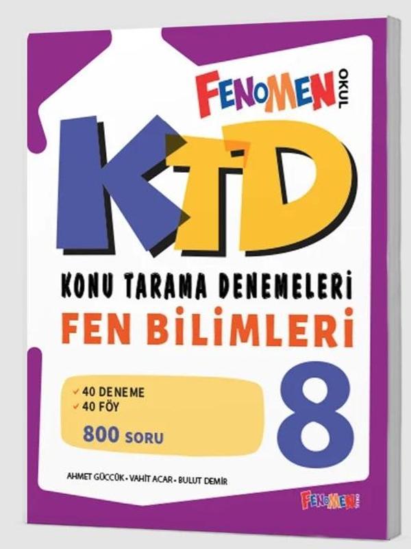 Fenomen Okul 2025 8. Sınıf Lgs Fen Bilimleri Konu Tarama Denemeleri - Fenomen Yayıncılık - Image 1
