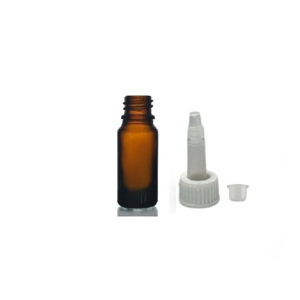 5ml kahverengi cam şişe getamisin kapak, 30 adet, plastik üstten damlalıklı şişe, damlatmalı şişe, damlatıcı şişe - Image 1