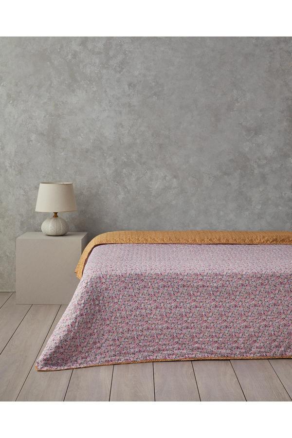 English Home Chamomile Cluster Tek Kişilik Çok Amaçlı Örtü Pembe - Image 1