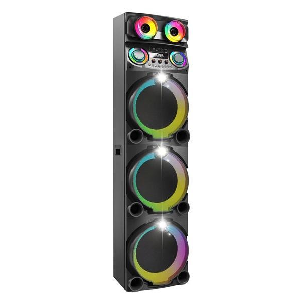 Zore GD-3127 Dijital LED Göstergeli Mikrofonlu RGB TWS Üçlü 12 inç Stereo Bass Kablosuz Karaoke Hopa - Image 1