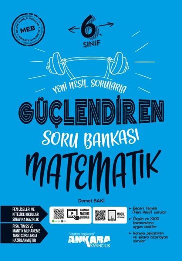 6. Sınıf Matematik Güçlendiren Soru Bankası - İş Bankası Kültür Yayınları - Image 1