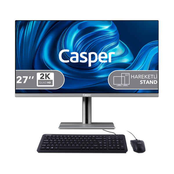 Casper Nirvana A870.210H-8U00T-V-G Intel Core 5-210H 8Gb Ram 250Gb Ssd Windows 11 Home All İn One - Image 1