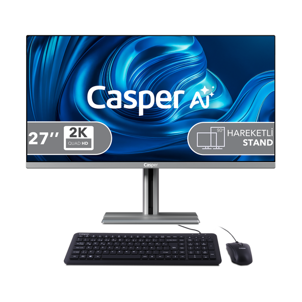 Casper Nirvana A87.255H-Bf00A-V-G Intel Core Ultra 7-255H 16Gb Ram 1Tb Nvme Ssd Windows 11 Home All İn One - Image 1