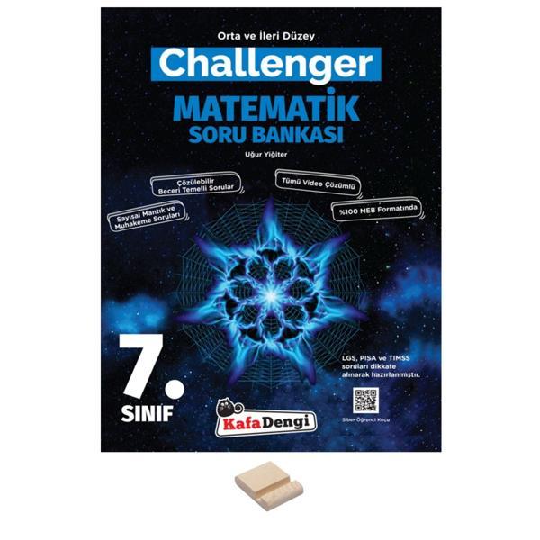 7.Sınıf Challenger Matematik Soru Bankası+ Telefon Standı - Kafa Dengi - Image 1