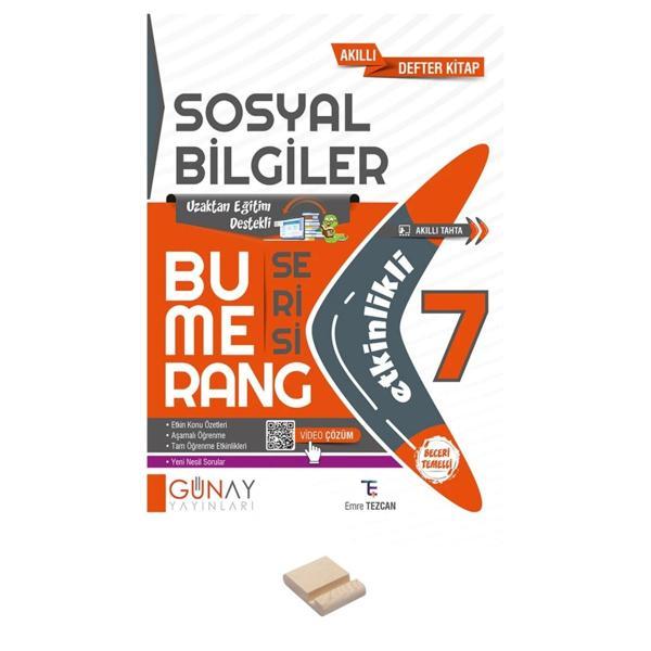 7. Sınıf Bumerang Etkinlikli Sosyal Bilgiler ve Telefon Standı - Günay Yayınları - Image 1