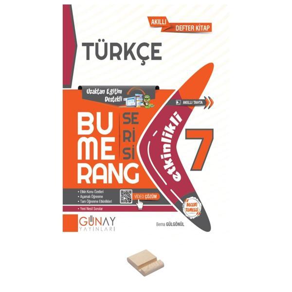 7. Sınıf Bumerang Etkinlikli Türkçe ve Telefon Standı - Günay Yayınları - Image 1