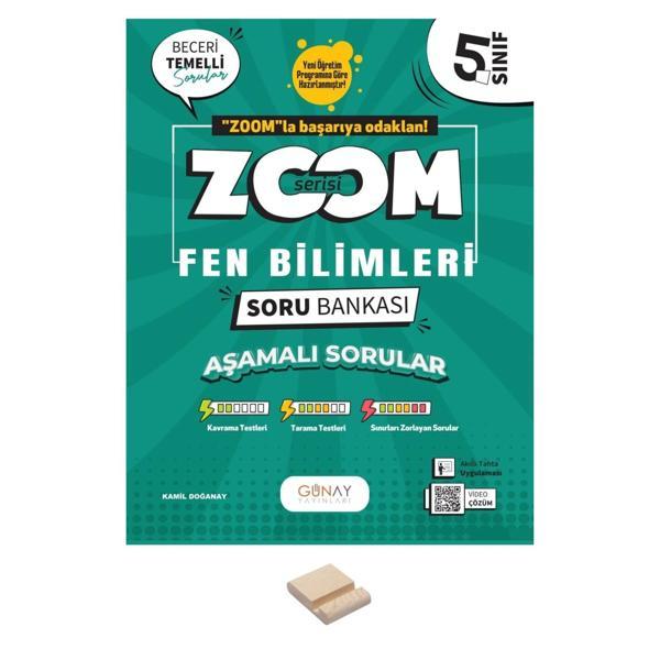 5. Sınıf Zoom Serisi Fen Bilimleri Soru Bankası + Telefon Standı - Günay Yayınları - Image 1