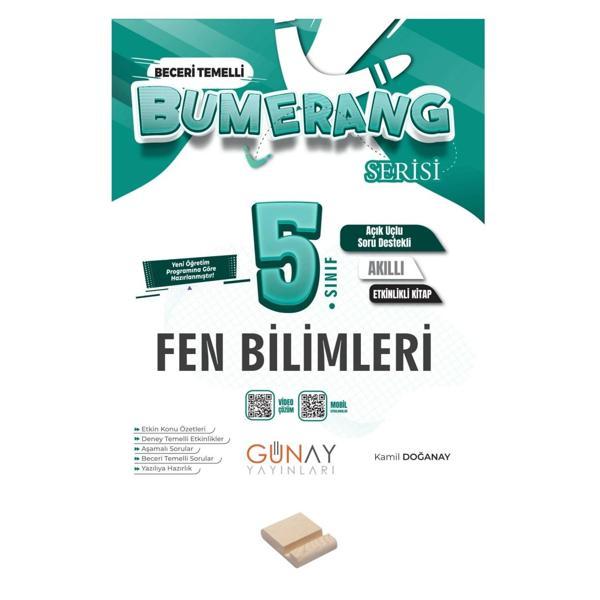 5. Sınıf Bumerang Etkinlikli Fen Bilimleri+ Telefon Standı - Günay Yayınları - Image 1