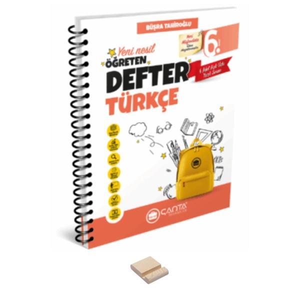6. Sınıf Türkçe Öğreten Defter ve Telefon Standı - Çanta Yayınları - Image 1