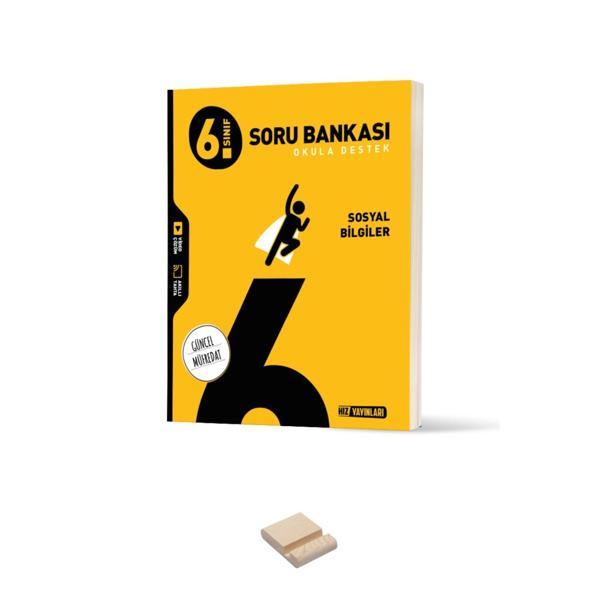 6 Sınıf Sosyal Bilgiler Soru Bankası ve Telefon Standı - Hız Yayınları - Image 1