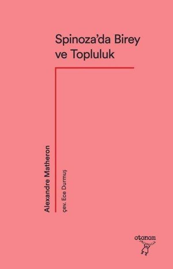Spinoza'da Birey ve Topluluk - Otonom Yayıncılık - Image 1