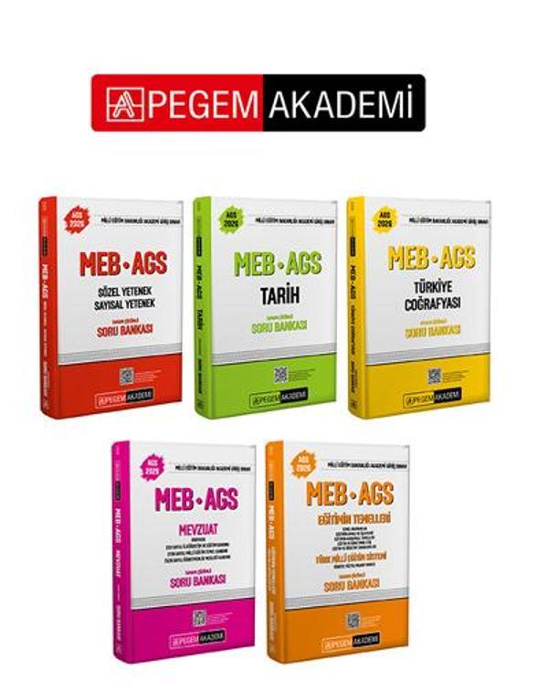 PEGEM AKADEMİ 2026 MEB-AGS Soru Bankası Seti Tamamı Çözümlü (5.Kitap) - Pegem Akademi Yayıncılık - Image 1