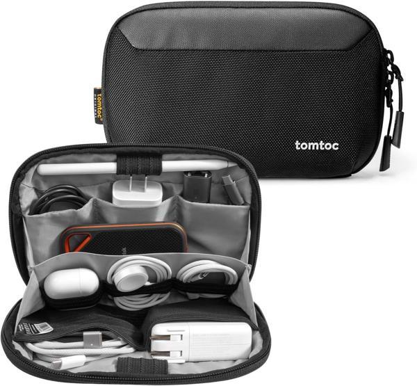 Tomtoc Aksesuar Çantası Kablo Çantası, Elektronik Teknoloji Kılıfı Dizüstü Bilgisayar Aksesuarları O - Image 1