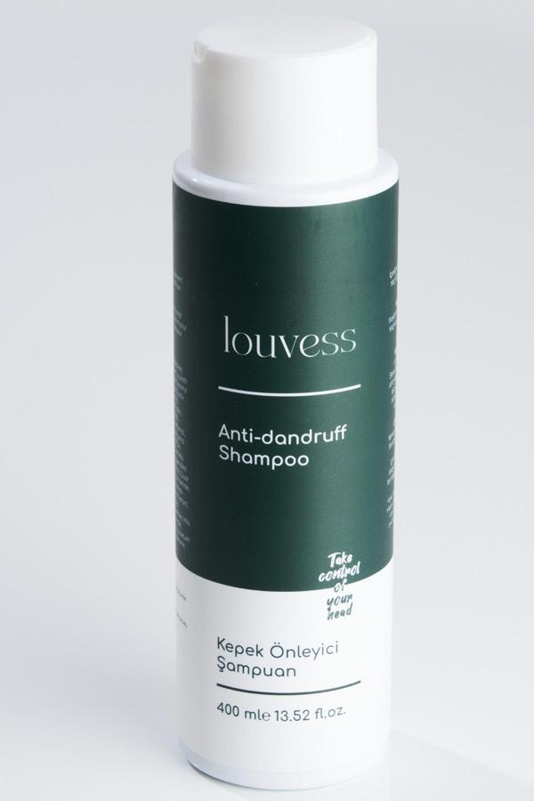 Louvess Kepek Önleyici Şampuan (Çay Ağacı ve Ardıç Katranı İle Güçlendirilmiş Kepek Karşıtı Şampuan 400 ML) - Image 1
