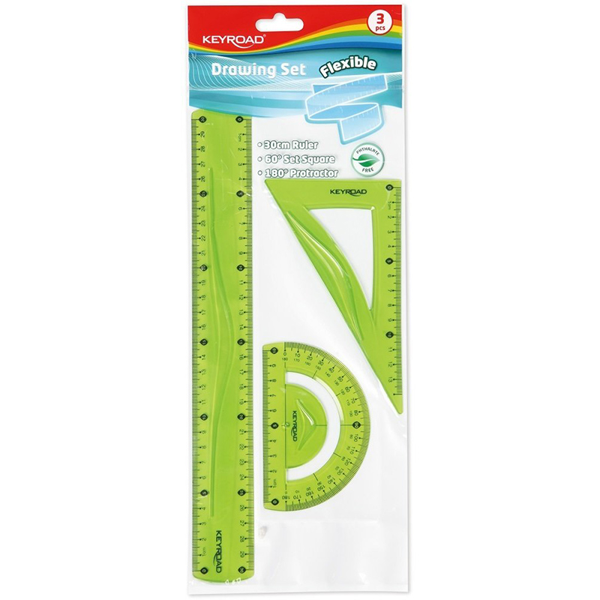 Keyroad Kr972278 Flexıble Esnek Renkli Çizim Seti 20 Cm Cetvelli 362486 - Image 1