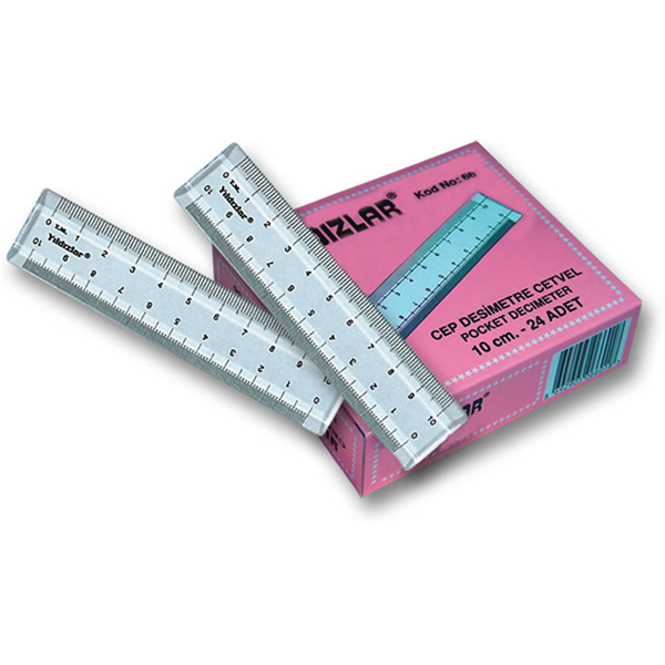 Yıldızlar 10 Cm. Cep Desimetre Cetveli Kod 066 - Image 1