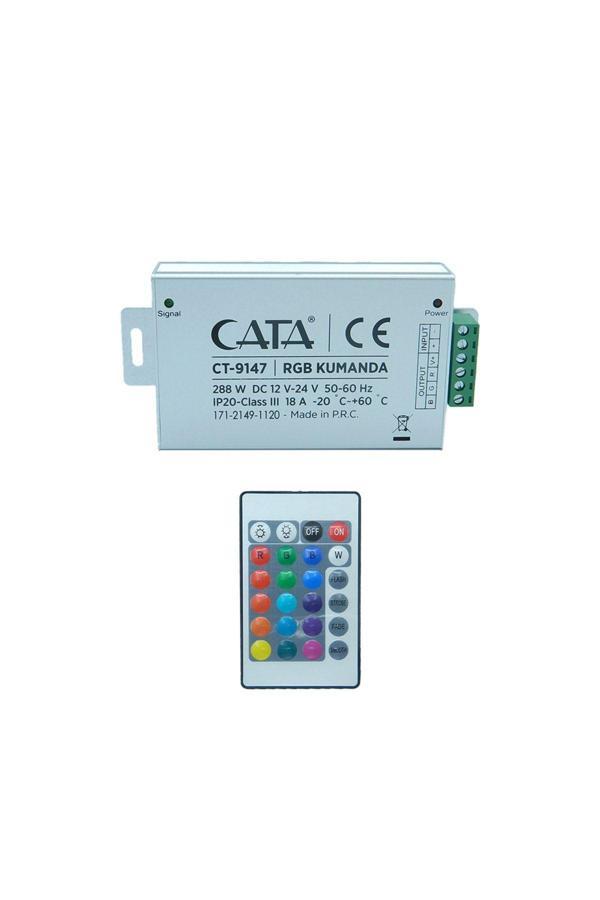 Cata Rgb Şerit Led Için Modül Ve Uzaktan Kumanda Rgb Renk Kontrolcüsü Ct-9147 - Image 1