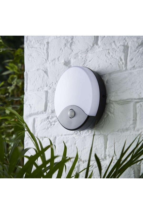Cata 20 W Sensörlü Palermo Led Duvar Armatürü - Sarı Işık (4000K) -Gri Kasa - Ct-7092 - Image 1