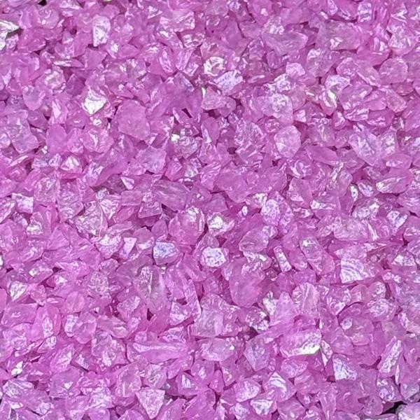 Epoksi Mum Dekoratif 2-4 MM Arlığında Gerçek Cam Kırığı (50 GR)  Fuşya - Image 1